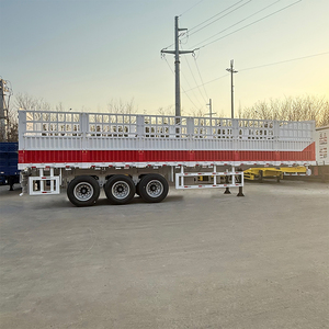 Semi-<span class=keywords><strong>remorque</strong></span> à ridelles 3 essieux robuste pour le transport de marchandises générales - Product Image 1