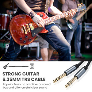 Mới 6.35mm 1/4 inch TRS cụ cáp thẳng 6.35mm Nam Jack âm thanh nổi 6.35mm đường cân bằng - Product Image 3