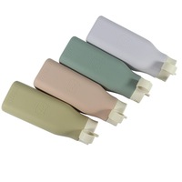 Bouteille d'eau en silicone, bouteille de voyage réutilisable, bouteille à boire portable, bouteille d'eau avec couvercle rabattable, bouteille en silicone sans BPA