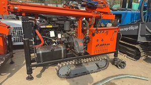 DIESEL Crawler ROTARY Giàn Khoan 200m sâu thủy lực DTH nước tốt cho khoan lỗ khoan với động cơ bơm động cơ thành phần cốt lõi - Product Image 2