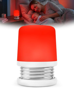 Veilleuse LED Mini à Pression, Rechargeable USB, Luminosité Réglable, Ambre, Portable, pour Chambre d'Enfant - Product Image 1