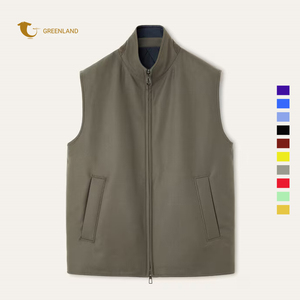 Meilleure vente de vêtements pour hommes Gilet de luxe pour hommes Gilet thermique <span class=keywords><strong>sans</strong></span> manches avec logo personnalisé Gilet de bodywarmer réversible pour hommes - Product Image 1