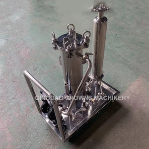 Système de filtration liquide mobile sanitaire en acier inoxydable, boîtier de filtre à sac et à cartouche mobile pour la filtration du miel et de l'huile d'arachide - Product Image 5