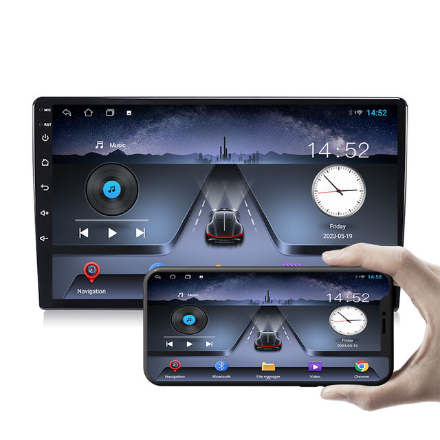 KZS TS7 9/10 Inch 2 Din Car Stereo Android Car Radio Android Auto Carplay Audio DVD Player Navigation GPS for All Car