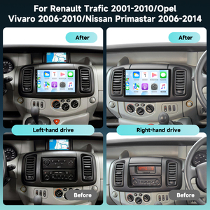 Podofo para Renault <span class=keywords><strong>Trafic</strong></span>/Opel <span class=keywords><strong>Vivaro</strong></span>/Nissan <span class=keywords><strong>Primastar</strong></span>, Estéreo para Auto de 10'' 4+64G, Carplay/Android Auto Inalámbrico, Fabricante ODM/OEM - Product Image 5