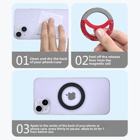 Logo personnalisé OEM ODM pour coque de téléphone magnétique flexible compatible avec anneau magnétique
