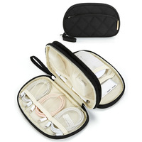 Sac de rangement électronique BAGSMART, sacs de rangement numériques à double couche, pochette multifonction pour câbles de chargeur de voyage et clés USB
