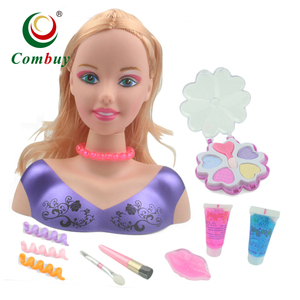 Juego <span class=keywords><strong>de</strong></span> <span class=keywords><strong>Maquillaje</strong></span> <span class=keywords><strong>y</strong></span> <span class=keywords><strong>Vestir</strong></span> para Muñecas, Modelo <span class=keywords><strong>de</strong></span> Cabello DIY - Product Image 1