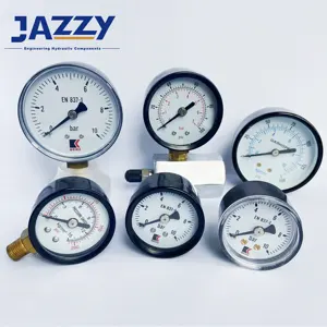 JAZZY Bourdon管压力表数字水表差压/燃油/迷你/磁性/硅胶填充压力表