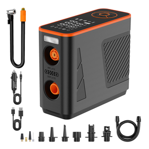 Pompe à air électrique sans fil 150 PSI, <span class=keywords><strong>gonfleur</strong></span> rapide portable avec écran LCD numérique pour SUP, planche à pagaie, kayak, bateau pneumatique, tente - Product Image 1