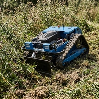 Livraison Gratuite Tondeuse à Gazon Télécommandée sur Chenilles 500mm 800mm Haute Efficacité Coupe-Herbe CE EPA Fabricant