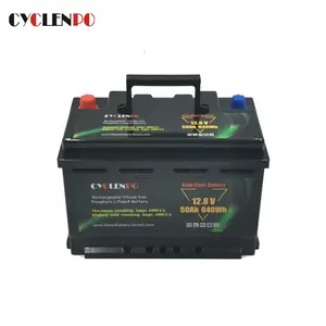 Factory 12v 50ah Auto Starting Lithium Ion Car Battery