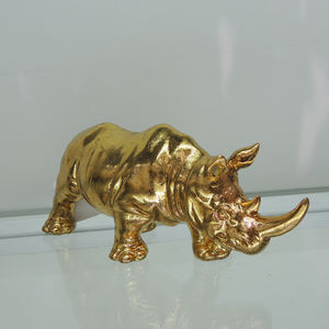 Mini Hars Beeldje Leuke <span class=keywords><strong>Rhino</strong></span> Standbeeld Groothandel - Product Image 2