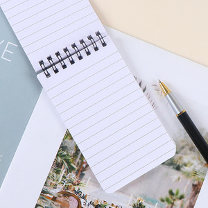 לוגו מותאם אישית כיס בגודל נייד יומן סליל ספירלה מחוך מיני מחברת מותאם אישית - Product Image 3