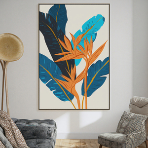 Hot bán nghệ thuật cửa hàng hiện đại lá hoa vải sơn cây cảnh quan Áp phích và in tường nghệ thuật - Product Image 2