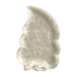 Plateau en marbre multicolore en forme de feuille, support pour flacon de parfum antique, plateau en marbre pour la décoration de la maison - Product Image 3