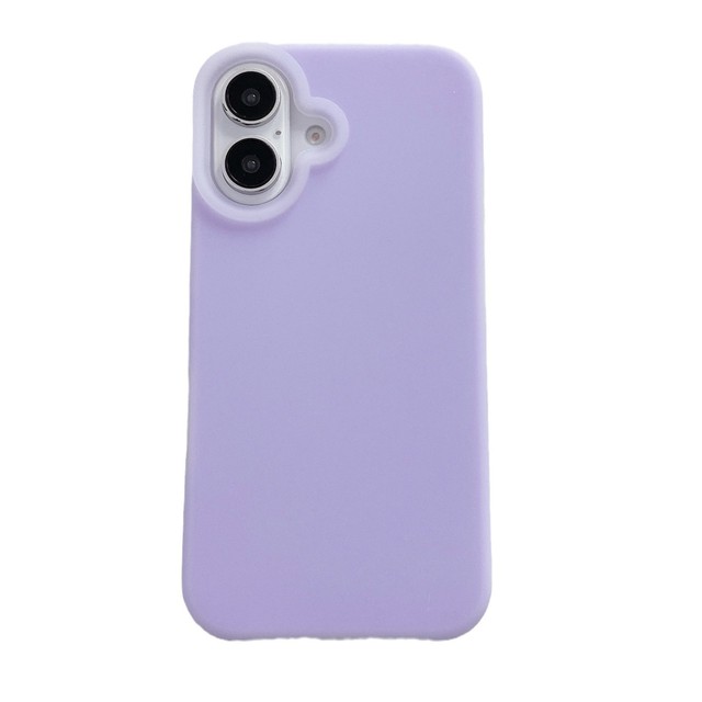 Simple Solid Color Liquid Silicone Jelly Case for Apple for iPhone 15 Pro Max Includes Protective Cover with Phone Grip