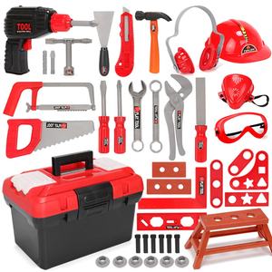 Simulazione per bambini strumento di riparazione <span class=keywords><strong>giocattolo</strong></span> mini <span class=keywords><strong>trapano</strong></span> elettrico e assemblaggio di viti fai finta di giocare accessori per attrezzi <span class=keywords><strong>giocattolo</strong></span> set di attrezzi - Product Image 1