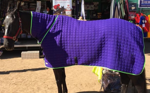 定制骑马地毯轻质聚酯材料防水帆布最佳设计-OEM ODM华夫饼衬里 - Product Image 3