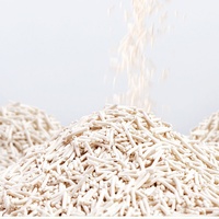 Litière pour chat en tofu biodégradable, à fond antiadhésif, à agglomération rapide, jetable dans les toilettes, pour commande en gros et personnalisation