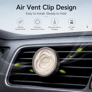 2-in-1 Dual Use Metal Car <strong>Vent</strong> <strong>Clip</strong> <strong>Diffuser</strong> Aesthetic Hanging Closet Fragrance Eco Plaster Air Freshener for Vehicle and Home - Product Image 4