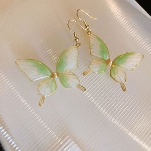 Copper Alloy Imitation Pearl Butterfly <b>Hook</b> <b>Earrings</b> Trendy Silver Plated Charm <b>Earrings</b> for Men's Anniversary - Product Image 6