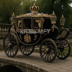 Carruaje de Caballos de Lujo Vintage para Bodas Reales, para Atracciones Turísticas, Capacidad para 4-6 Personas, Neumáticos de Goma Sólida - Product Image 4