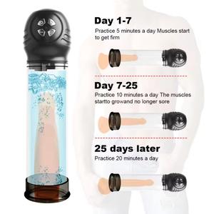Bomba de Pene Recargable, Juguetes Sexuales para Hombres, Bomba de Vacío para Agrandamiento del Pene, Agrandador de Pene, Masajeador de Glándulas y Testículos, Masturbadores Masculinos - Product Image 3