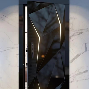 Cửa ra vào với dải ánh sáng thiết kế tương lai cyberpunk Phong Cách An ninh cửa an toàn lối vào cửa với ánh sáng dẫn và khóa thông minh - Product Image 1