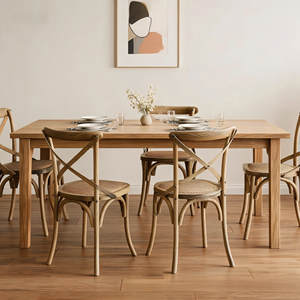 Popular Nice Solid Wood <b>Dining</b> <b>Stacking</b> Canteen Wedding X Cross Back Wood <b>Chair</b> for Restaurant and Wedding - Product Image 2