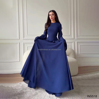 Nouvelle Conception 2026 Robe Musulmane Abaya Pudique pour Femme à Manches Longues en Polyester Respirant