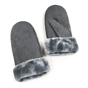 Mitaines d'hiver épaisses en suède artificiel, personnalisables, unisexes, promotionnelles, chaudes et abordables pour l'extérieur – Vente en gros - Product Image 4