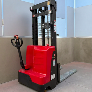 Chariot élévateur électrique neuf de marque chinoise 1-2 tonnes, mât à 2 étages, chariot élévateur à conducteur debout, capacité 1 tonne, garantie 1 an, prix usine, en promotion - Product Image 2