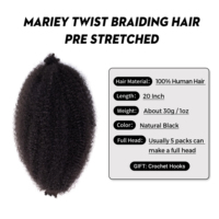 Mèches Pré-Étireées 100% Naturelles en Gros pour Tresses Africaines Faciles à Torsader