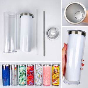 USA Warehouse Blank Sublimation Pre Drilled 20oz DIY Snow Globe Stainless Steel <b>Tumbler</b> Snow Globe <b>Cup</b> - Product Image 4