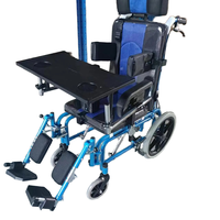 Fauteuil roulant bleu pour enfant, fauteuil roulant pour enfants atteints de paralysie cérébrale