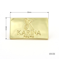 Tas Tangan Wanita dengan Logo Logam Oval, Pelat Label Logam Custom, Pelat Nama Logo Logam dengan Desain Merek