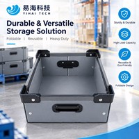 Boîte de rangement pliable et réutilisable en plastique ondulé antistatique ESD, panneau creux en PP, pour pièces industrielles