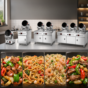 <span class=keywords><strong>Robot</strong></span> <span class=keywords><strong>de</strong></span> <span class=keywords><strong>Cocina</strong></span> Industrial Automático para Arroz Salteado, Wok Giratorio a Gas y Eléctrico para Restaurantes - Product Image 1