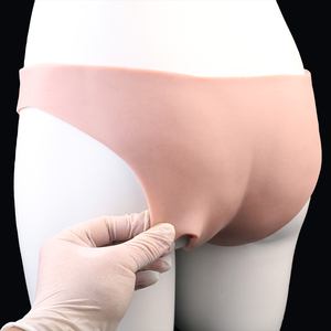 FAAK Silikon Tragbarer Dildo Slip Unterhose Ultra Elastisches Geschirr Strap-On Hohldildo Penishülle Sexspielzeug für Männer - Product Image 2