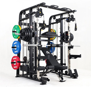 Smith Machine Multifunzione di Livello Commerciale con Squat Rack e Attrezzatura per Allenamento di Forza per Uso Domestico e in Palestra - Product Image 1