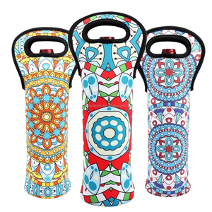 Sıcaklık kontrolü için buz depolama ile neopren su geçirmez yalıtımlı taşınabilir şarap soğutucu sepet - Product Image 6