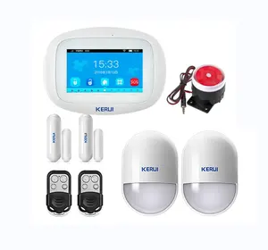 KERUI K52 Sistem Alarm Pencuri WIFI GSM dengan Remote Control Aman Sistem Alarm Keamanan Kontrol Aplikasi Rumah