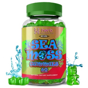 Gomitas de Musgo Marino de Marca Privada OEM/ODM, Ricas en Minerales, Vitaminas y Fibra Dietética, Ayuda a Mejorar la Motilidad Intestinal - Product Image 1