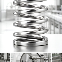 Ressort de compression hygiénique en acier inoxydable 304 de qualité alimentaire, facile à nettoyer, sans rouille, pour machines alimentaires