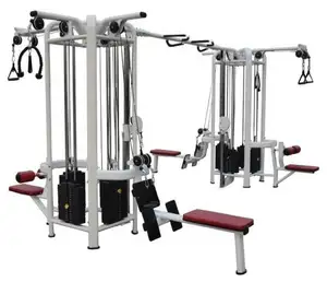 Werkseitig Multifunktion ales Trainings regal Fitness geräte Funktions trainer Fitness geräte 8 Stationen Multi-Fitness geräte