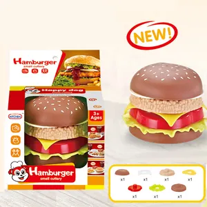 Großhandel Hamburger Kombination sset Kinder Früh pädagogik Kreatives Spielhaus Waffel Hamburger Pommes Fast Food Spielzeug