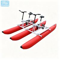 Bateau gonflable en forme de banane, pontons ronds, vélo aquatique 2 places, cadre en aluminium, résistant aux UV, de Chine, nouvelle conception Lumark