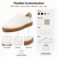 Nouvelles Chaussures Décontractées Unisexe à Semelle Épaisse 2026, Confort en Cuir, Semelle Oxford, Style Allemand
