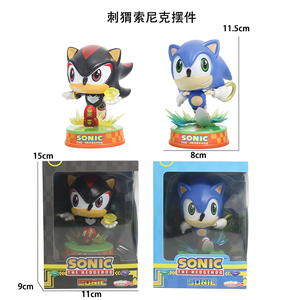 Figurines d'action <span class=keywords><strong>Sonic</strong></span> Tails Werehog de 11 cm, <span class=keywords><strong>Knuckles</strong></span>, Dr. Eggman, modèle de dessin animé en PVC, jouet de collection pour adolescents - Product Image 2